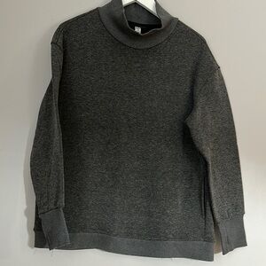 💚10 RBX Women's Pullover Sweatshirt Mock Neck Thumbhole Gray Size M